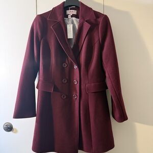 Chic Burgundy Women's Blazer